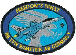 86th Tactical Fighter Wing F-16
Real ones were round and German made.
