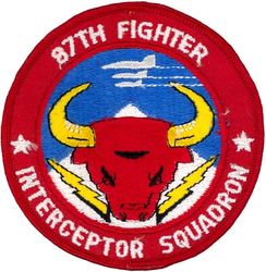 87th Fighter-Interceptor Squadron
Darker colors, third 4" version.
