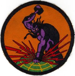 875th Bombardment Squadron, Very Heavy
Constituted 875th Bombardment Squadron (Very Heavy) on 19th Nov 1943. Activated on 20 Nov 1943. Inactivated on 4 Aug 1946.

WW-II era embroidered on twill
