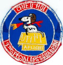 9th Special Operations Squadron A Flight
Translation: CHIEU HOI = Open Hand
Keywords: Snoopy