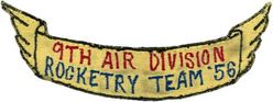 9th Air Division (Defense) Rocketry Team 1956
