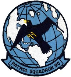 Patrol Squadron 90 (VP-90)
Established as Patrol Squadron NINETY (VP-90) “The Lions” on 1 Nov 1970. Disestablished on 30 Sep 1994.

Lockheed SP-2H Neptune, 1970-1974
Lockheed P-3A Orion, 1974-1984
Lockheed P-3B MOD Orion, 1984-1991

Insignia (1st design) was approved by CNO on 28 Dec 1971

