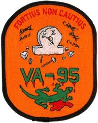 Attack Squadron 95 (VA-95) Morale
VA-95 "Green Lizards"
1990's
Grumman A-6E; KA-6D Intruder
