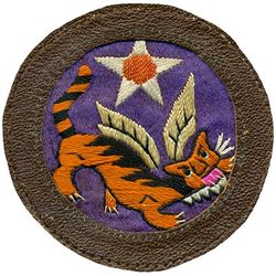 14th Air Force
Established as Fourteenth Air Force on 5 Mar 1943. Activated on 10 Mar 1943. Inactivated on 6 Jan 1946.

Insignia approved on 6 Aug 1943. CBI made silk embroidery on silk, mounted on leather.

Stations. Kunming, China, 10 Mar 1943; Peishiyi, China, 7 Aug-c. 15 Dec 1945; Fort Lawton, WA, 5-6 Jan 1946.

