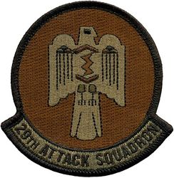 29th Attack Squadron Heritage
Design used by the 29th Tac Recon Sq. in the 1960s.
Keywords: OCP