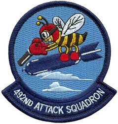 492d Attack Squadron
Organized as 80 Aero Squadron on 15 Aug 1917. Redesignated as 492 Aero Squadron on 1 Feb 1918. Demobilized on 13 Feb 1919. Reconstituted and consolidated (1936) with 492 Bombardment Squadron which was constituted and allotted to the reserve on 31 Mar 1924. Disbanded on 31 May 1942. Consolidated (1960) with 492 Bombardment Squadron (Heavy) which was constituted on 19 Sep 1942. Activated on 25 Oct 1942. Inactivated on 6 Jan 1946. Redesignated as 492 Bombardment Squadron, Very Heavy, and activated on 1 Oct 1946. Redesignated as 492 Bombardment Squadron, Heavy, on 20 Jul 1948. Discontinued and inactivated 1 Feb 1963. Redesignated as 492 Attack Squadron on 26 Mar 2019. Activated on 15 Apr 2019.
