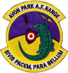 Avon Park Air Force Range 
Translation - SIVIS PACEM PARA BELLUM = If you want peace, prepare for war
