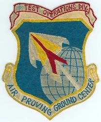 Air Proving Ground Center Nuclear Test Operations Division
