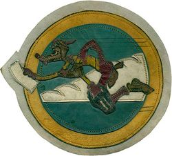 24th Combat Mapping Squadron 
Constituted 24th Photographic Mapping Squadron on 14 Jul 1942. Activated on 2 Sep 1942. Redesignated: 24th Photographic Squadron (Heavy) on 6 Feb 1943; 24th Combat Mapping Squadron on 11 Aug 1943. Inactivated on 15 Jun 1946. 

Insignia approved on 2 Apr 1945. Indian made painted multi piece leather.

Stations. Colorado Springs, CO, 2 Sep 1942; Will Rogers Field, OK, 13 Oct-8 Nov 194.3; Guskhara, India, 5 Jan 1944 (detachments operated from Hsinching, China, 17 Mar-9 Apr 1944; Jorhat, India, 9-22 Apr 1944; Hsinching, China, 27 Apr-c. 1 Jul 1944; Liuchow, China, 10 Jul-22 Sep 1944; Chanyi, China, 22 Sep 1944-17 Feb 1945 [elements at Hsinching, China, Oct-Nov 1944, and at Pengshan, China, Nov 1944; Tulihal and Cox’s Bazar, India, Feb-c. Apr 1945; Air echelon at Clark Field, Luzon, after 18 Dec 1945); Calcatta, India, 23 Dec 1945; Kanchrapara, India, 27 Dec 1945-17 Jan 1946; Clark Field, Luzon, 29 Jan-15 Jun 1946 (detachment operated from Sydney, Australia, Jan-15 Jun 1946). 


