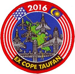 COPE TAUFAN 2016
Cope Taufan 2016 held 18-29 Jul 2016 is a Joint USAF Royal Malaysian Air Force exercise to provide opportunity to improve combined readiness and interoperability between the U.S. and Malaysia which includes operations in air superiority, airborne command and control, close air support, interdiction, air refueling and tactical airlift and air drop.


