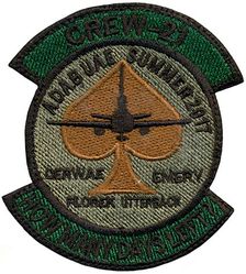 908th Expeditionary Air Refueling Squadron Crew 21 Operation INHERENT RESOLVE 2017
Made at Al Dhafra AB, UAE
