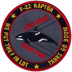 411th Flight Test Squadron F-22 Low Drag Test

