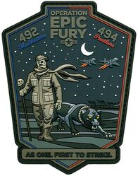 492d Expeditionary Fighter Squadron and 494th Expeditionary Fighter Squadron Operation EPIC FURY 2026
Keywords: PVC