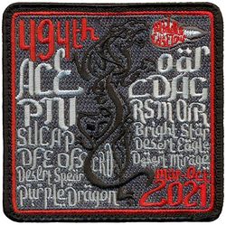 494th Fighter Squadron Middle East Tour 2021
