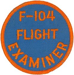 Tactical Air Command F-104 Starfighter Flight Examiner
