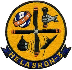 Helicopter Anti-Submarine Squadron 3 (HS-3)
Established as Helicopter Anti-Submarine Squadron THREE (HS-3) on 18 Jun 1952. Redesignated Helicopter Sea Combat Squadron NINE (HSC-9) on 1 Jul 2009-.

Piaseki UH-25B Retriever, 1952-1954
Sikorsky H-19 Chickasaw, 1954-1957
Sikorsky H-34 Choctaw, 1957-1962
Sikorsky SH-3 Sea King, 1962-1991
Sikorsky SH-60F, HH-60H Seahawk, 1991-.

