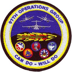 97th Operations Group Gaggle
Gaggle consists of 54th Air Refueling Squadron, 97th Operations Support Squadron, 58th Airlift Squadron, 97th Training Squadron & 56th Airlift Squadron.
