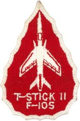 457th Tactical Fighter Squadron F-105D Thunderstick II
c. 1976 F-105D Thunderstick II bombing/navigation system modification. 
