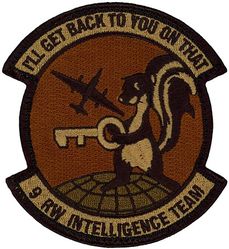 9th Reconnaissance Wing Intelligence Team
Keywords: OCP