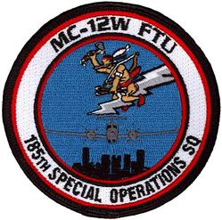 185th Special Operations Squadron MC-12W Formal Training Unit
Constituted as the 620th Bombardment Squadron (Dive) on 25 Jan 1943. Activated on 4 Feb 1943. Redesignated 506th Fighter-Bomber Squadron on 10 Aug 1943. Redesignated 506th Fighter Squadron on 30 May 1944. Inactivated on 9 Nov 1945. Redesignated 185th Fighter Squadron, and allotted to the National Guard on 24 May 1946. Organized on 18 Feb 1947. Extended federal recognition on 18 Dec 1947. Redesignated 185th Tactical Reconnaissance Squadron on 1 Feb 1951; 185th Fighter-Bomber Squadron on 1 Jan 1953; 185th Fighter-Interceptor Squadron 1 Jul 1955; 185th Air Transport Squadron, Heavy c. 1 Apr 1961; 185th Military Airlift Squadron on 1 Jan 1966; Redesignated 185th Tactical Airlift Squadron on 10 Dec 1974; 185th Airlift Squadron c. 16 May 1992; 185th Air Refueling Squadron on 1 Oct 2008; 185th Special Operations Squadron on 1 Oct 2015-.
