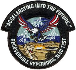 846th Test Squadron Recoverable Hypersonic Sled Test
