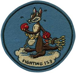 Fighter Squadron 153 (VF-153) (1st)
Established as Fighter Squadron ONE HUNDRED FIFTY THREE (VF-153) (1st) "Fighting Kangaroos" on 26 Mar 1945. Redesignated Fighter Squadron FIFTEEN A (VF-15A) on 15 Nov 1946; Fighter Squadron ONE HUNDRED FIFTY ONE (VF-151) on 15 Jul 1948; Fighter Squadron ONE HUNDRED NINETY TWO (VF-192) on 15 Feb 1950; Attack Squadron ONE HUNDRED NINETY TWO (VA-192) on 15 Mar 1956; Strike Fighter Squadron ONE HUN DRED NINETY TWO (VFA-192) on 10 Jan 1986-.

Grumman F6F-3/5 Hellcat, 1945-1947

Insignia was approved by CNO on 11 Oct 1945.


