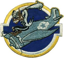 Fighter Squadron 60 (VF-60)
Established as Fighter Squadron SIXTY (VF-60) on 15 July 1943. disestablished on 19 Nov 1945.

Insignia approved by CNO on 27 Feb 1945. US made, schiffli embroidery on twill.

Deployments. 
11 Nov 1943-Dec 1943	CVE-27 USS Suwannee	CVEG-60, Grumman F6F Hellcat
Jan 1944-Feb 1944, CVE-27 USS Suwannee, CVEG-60, Grumman F6F Hellcat
Jul 1944-Aug 1944, CVE-27 USS Suwannee, CVEG-60, Grumman F6F Hellcat	
Oct 1944-Nov 1944, CVE-27 USS Suwannee, CVEG-60, Grumman F6F Hellcat

