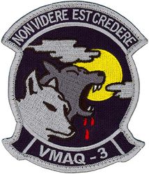 Marine Tactical Electronic Warfare Squadron 3 (VMAQ-3) 
Established as Marine Tactical Electronic Warfare Squadron Three (VMAQ-3) “Moon Dogs” on 1 Jul 1992-.

Grumman EA-6B Prowler, 1992-.

