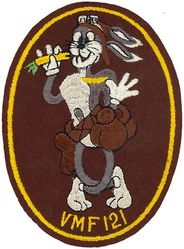 Marine Fighter Squadron 121 (VMF-121)
Established as Marine Fighter Squadron 121 (VMF-121) on 24 Jun 1941. Deactivated on 9 Sep 1945. 

WW_II. Charter members of the Cactus Air Force and throughout the Battle of Guadalcanal arriving in October 1942. During the Pacific War, VMF-121 produced fourteen fighter aces, more than any other squadron, including Medal of Honor recipient, Major Joseph J. Foss. VMF-121 downed 208 Japanese aircraft (165 flying Wildcats and another 44 flying Corsairs) in aerial combat.

Grumman F4F Wildcats, 1941-1942
Vought F4U Corsairs, 1942-1945



