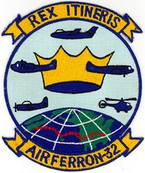 Air Ferry Squadron 32 (VRF-32) 
Established as Air Ferry Squadron 2 (VRF-2) in 1944. Redesignated Air Transport Squadron 32 (VR-32) on 15 Nov 1946; Air Ferry Squadron 32 (VRF-32) on 1 Sep 1948. Disestablished on 1 Sep 1972.
