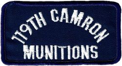 119th Consolidated Aircraft Maintenance Squadron Munitions Flight
Hat patch.
