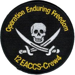 12th Expeditionary Airborne Command and Control Squadron Crew 4 Operation ENDURING FREEDOM 
