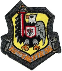 12th Tactical Fighter Squadron 
Sewn to leather 1960s era. Japan made.
