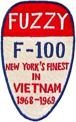 136th Tactical Fighter Squadron F-100 Vietnam Deployment 1968-1969
Fuzzy was the callsign used by the 136th while based at Tuy Hoa AB, South Vietnam. Japan made.
