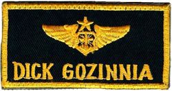 15th Tactical Reconnaissance Squadron Morale Name Tag
Joke name, navigator wings, Korean made.
