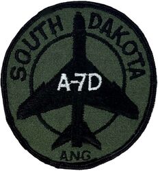 175th Tactical Fighter Squadron A-7D
Aircrew patch.
Keywords: subdued