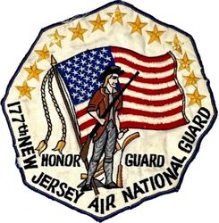 177th Fighter-Interceptor Group Honor Guard 
Back patch, made in Taiwan.
