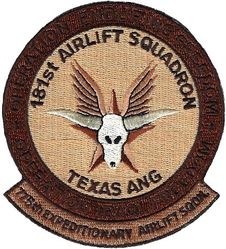 181st Airlift Squadron 775th Expeditionary Airlift Squadron Operation ENDURING FREEDOM and IRAQI FREEDOM 2003
Keywords: desert