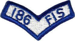 186th Fighter-Interceptor Squadron Tab
Worn under 120 FIG shield patch.
