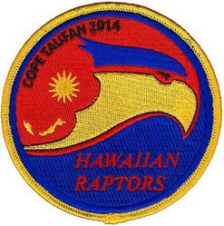19th Fighter Squadron and 199th Fighter Squadron Exercise COPE TAUFAN 2014
Had 199 FS ANG personnel attached as well.
