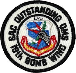 19th Organizational Maintenance Squadron Strategic Air Command Outstanding OMS 1976
