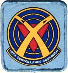 19th Surveillance Squadron
Printed patch.
