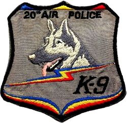 20th Air Police Squadron K-9 Section
UK made.
