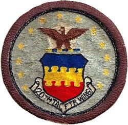 20th Tactical Fighter Wing
Sewn to brown leather, Japan made.
