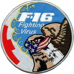 21st Fighter Squadron F-16 Morale
With US face mask. Made during 2020 COVID-19 pandemic.
