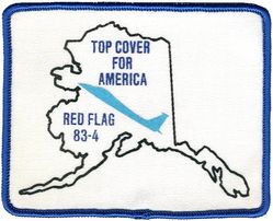 21st Tactical Fighter Wing Exercise RED FLAG 1983-4
Printed patch.
