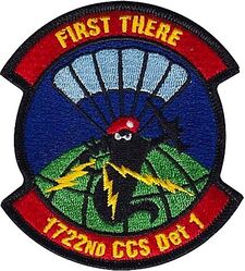 22d Special Tactics Squadron Detachment 1 Heritage
Constituted and activated in 1984 as the 1722nd Combat Control Squadron at McChord Air Force Base (now part of Joint Base Lewis–McChord), it participated in Operation Just Cause and the Gulf War. The squadron was redesignated the 62nd Combat Control Squadron in 1992 and the 22nd Special Tactics Squadron in 1996.

