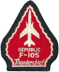 22d Tactical Fighter Squadron F-105
Sewn to leather as worn.
