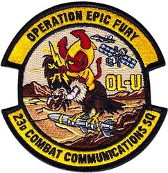 23d Combat Communications Squadron Operating Location U Operation EPIC FURY 2026
OL-U is still classified.
