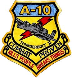 25th Fighter Squadron A-10
Back patch, Korean made.
